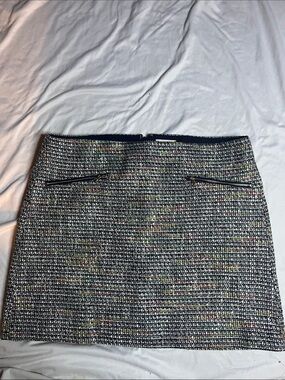 Loft Multi-Color Tweed Skirt